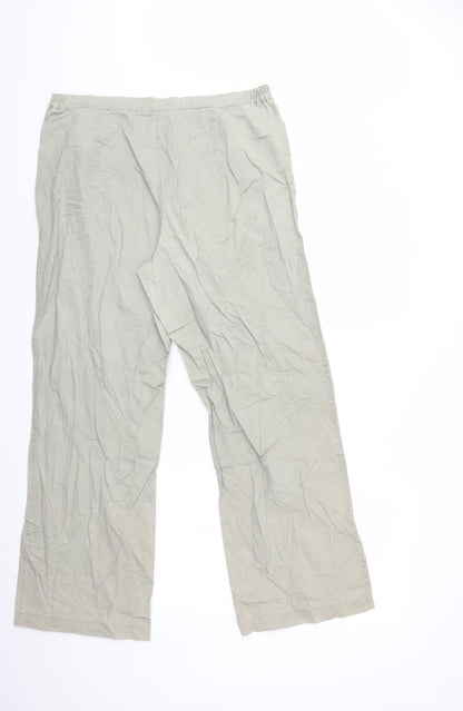 Womens UK Size 34 in Preworn Regular Fit  Grey Trousers