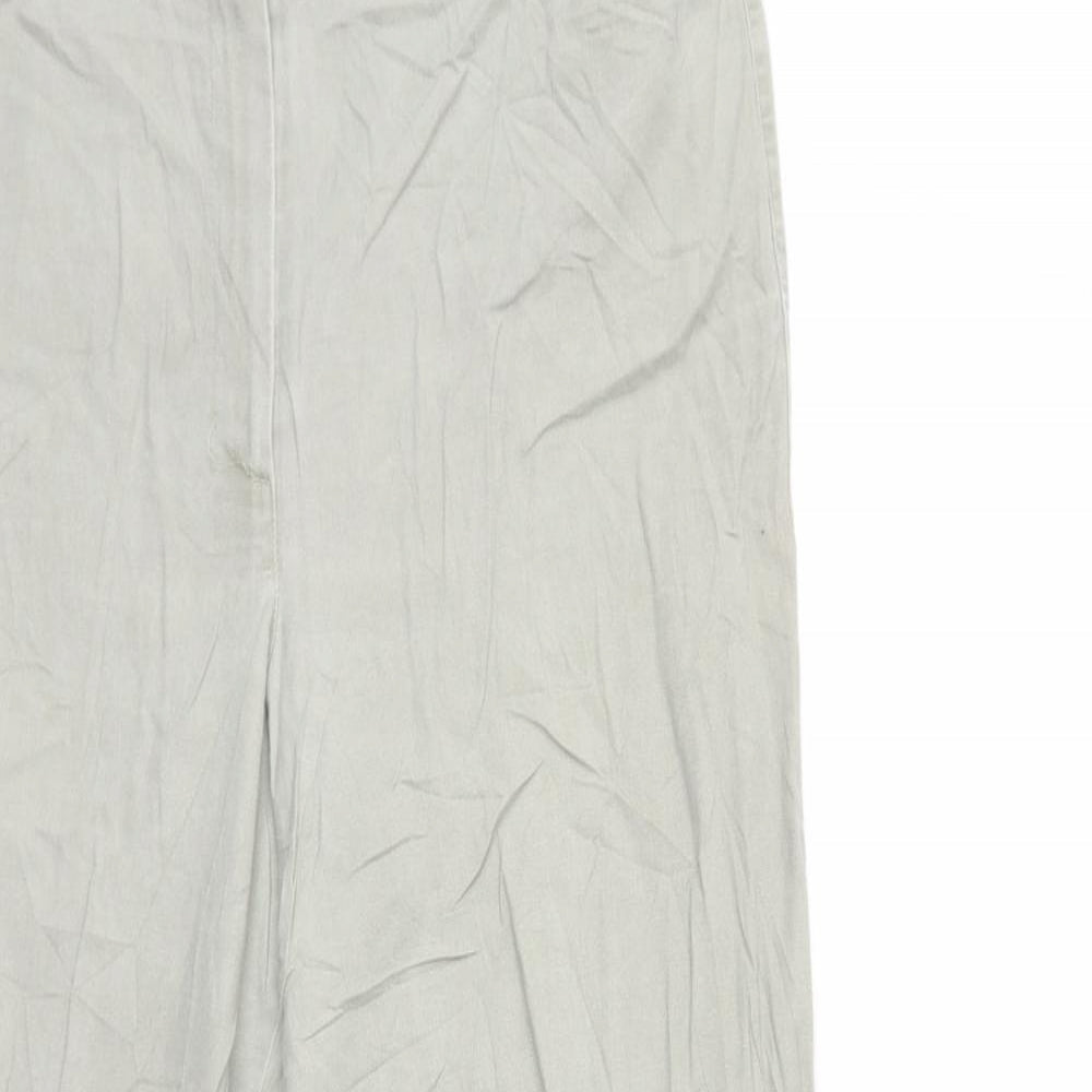 Womens UK Size 34 in Preworn Regular Fit  Grey Trousers