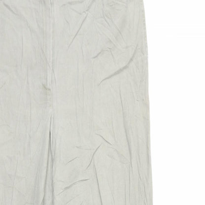 Womens UK Size 34 in Preworn Regular Fit  Grey Trousers