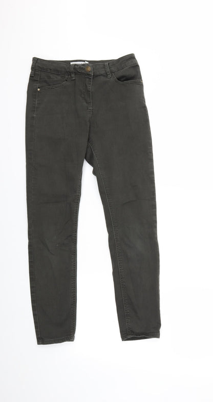 Womens UK Size 8 Preworn Regular Fit Skinny Green Jeans