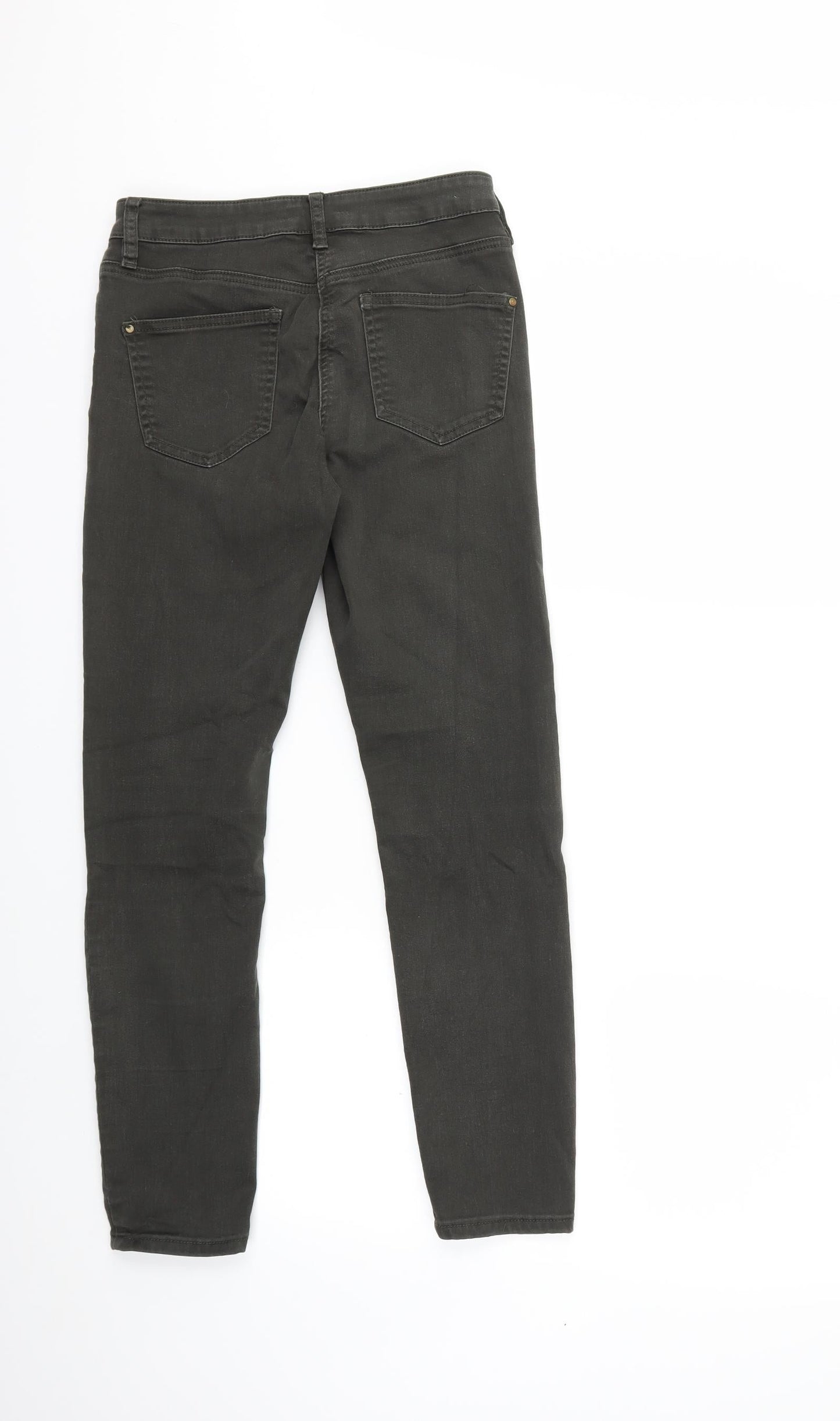 Womens UK Size 8 Preworn Regular Fit Skinny Green Jeans