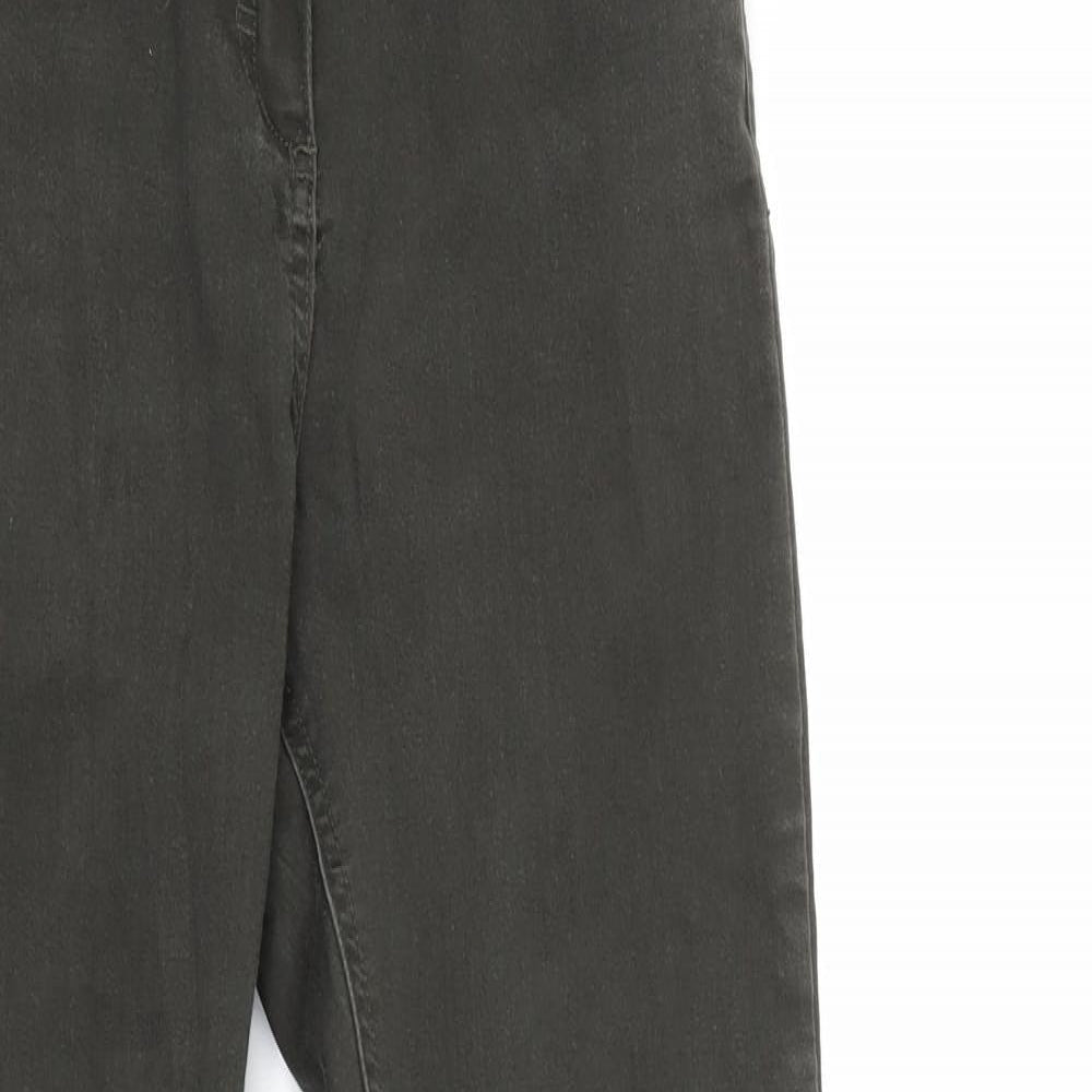 Womens UK Size 8 Preworn Regular Fit Skinny Green Jeans