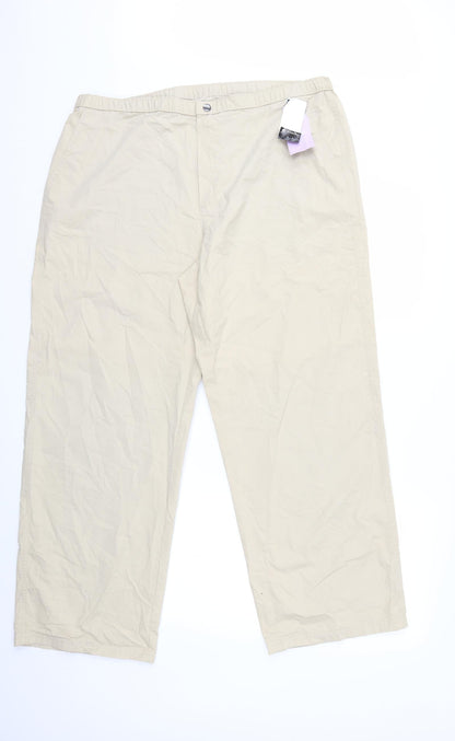 Womens UK Size 20 Marks and Spencer Regular Fit  Beige Trousers