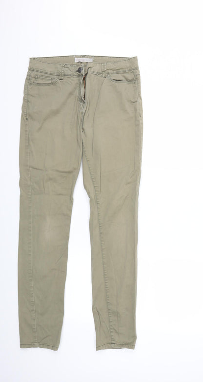 Womens UK Size 30 in Papaya Regular Fit Skinny Green Jeans