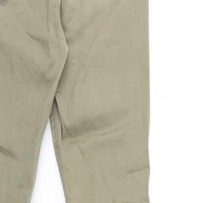 Womens UK Size 30 in Papaya Regular Fit Skinny Green Jeans