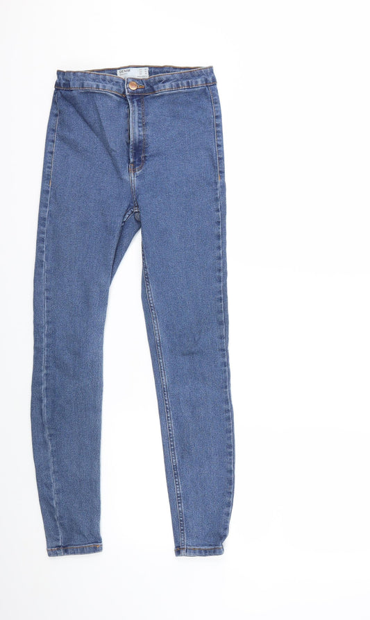 Bershka Womens Blue  Denim Skinny Jeans Size 10 L26 in