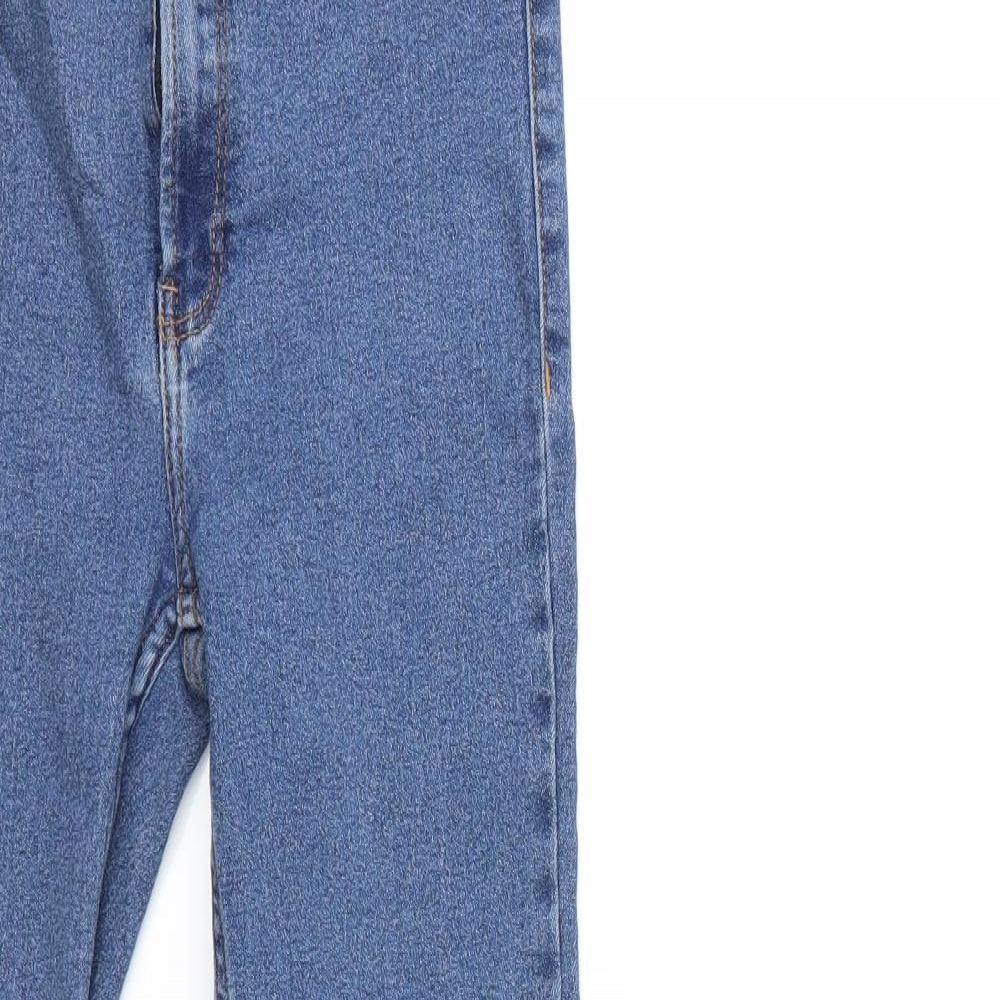Bershka Womens Blue  Denim Skinny Jeans Size 10 L26 in