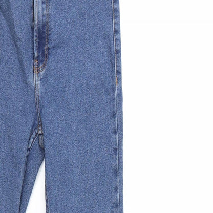 Bershka Womens Blue  Denim Skinny Jeans Size 10 L26 in