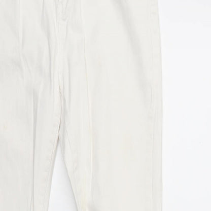 Denim & Co. Womens White  Denim Skinny Jeans Size 14 L30 in