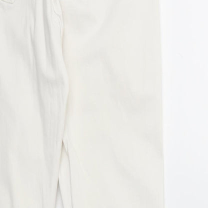 Denim & Co. Womens White  Denim Skinny Jeans Size 14 L30 in