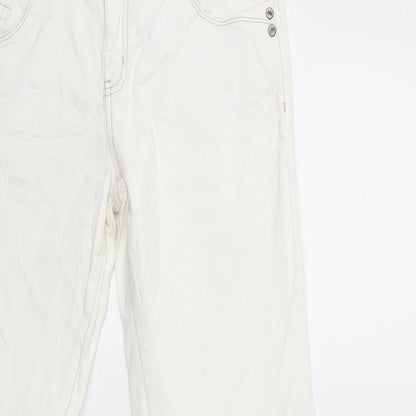 ESMARA Womens White  Denim Straight Jeans Size 12 L31 in