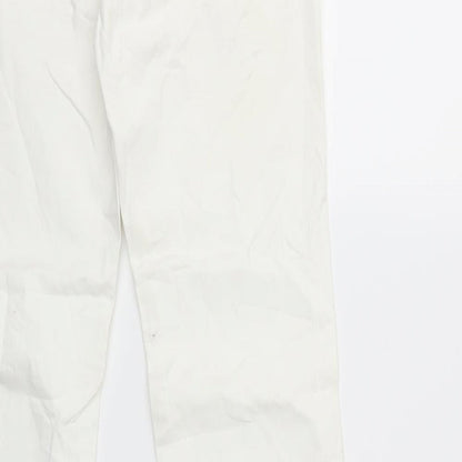 ESMARA Womens White  Denim Straight Jeans Size 12 L31 in