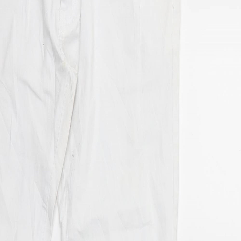 Miss Fanny Womens White  Denim Straight Jeans Size 2XL L32 in
