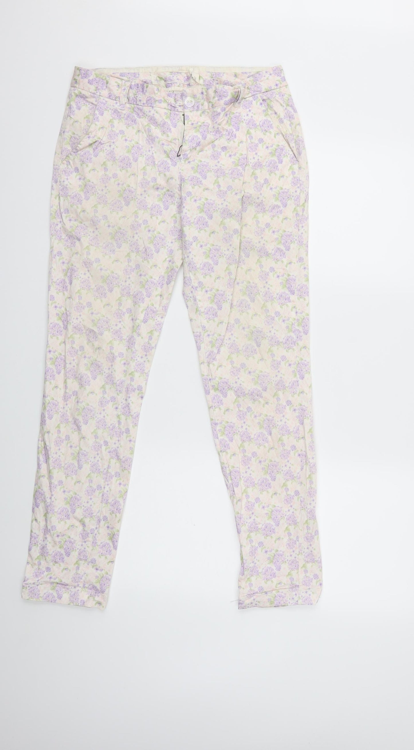 Womens UK Size 8 H&M Regular Fit  Purple Trousers