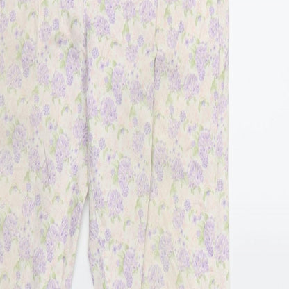 Womens UK Size 8 H&M Regular Fit  Purple Trousers