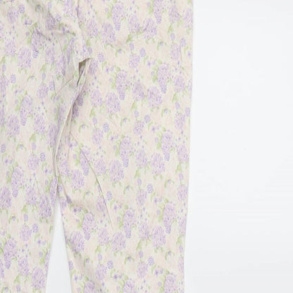 Womens UK Size 8 H&M Regular Fit  Purple Trousers