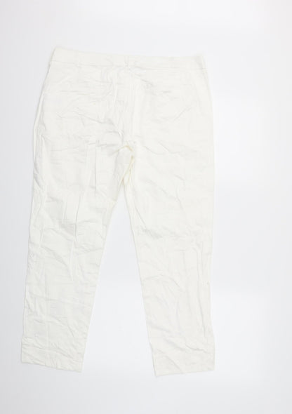 KappAhI Womens White   Trousers  Size 18 L27 in