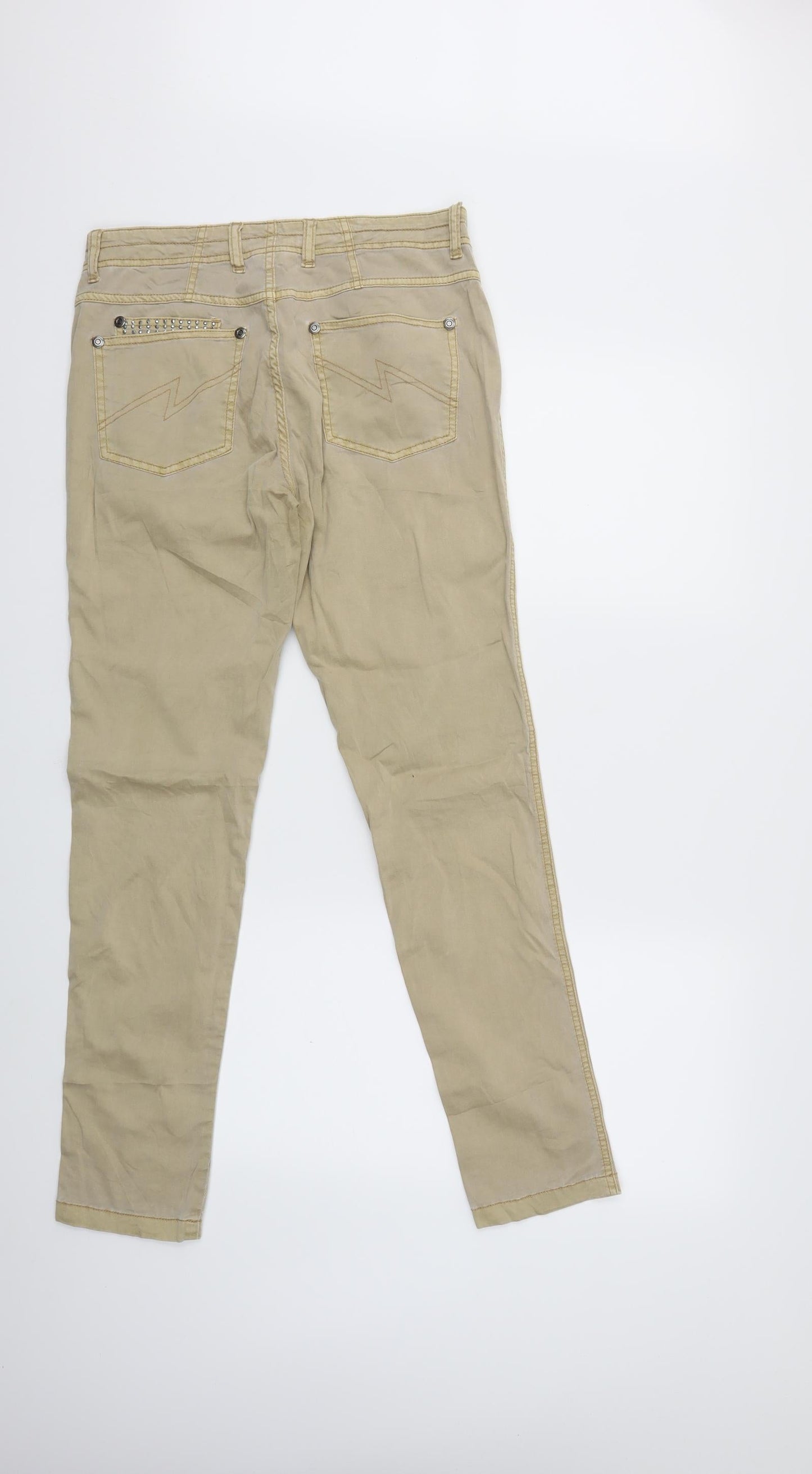 Womens UK Size 30 in Street One Regular Fit  Beige Trousers