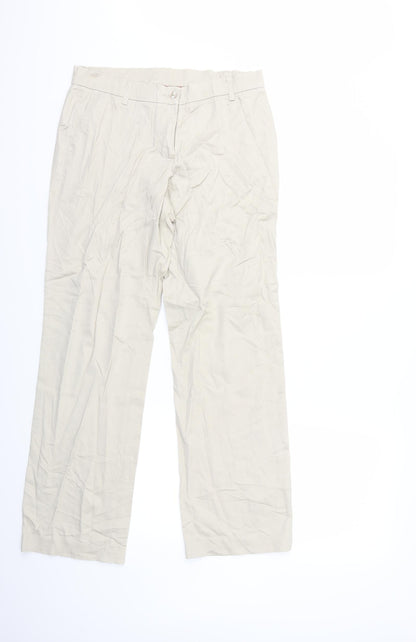 Womens UK Size 30 in Preworn Regular Fit  Beige Trousers