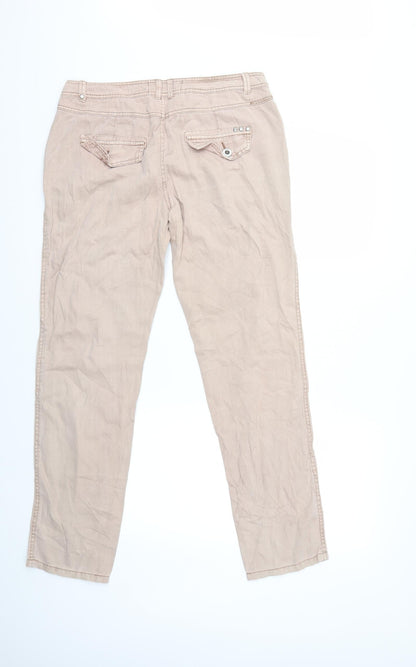 NEXT Womens Pink  Denim Skinny Jeans Size 12 L30 in