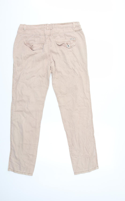 NEXT Womens Pink  Denim Skinny Jeans Size 12 L30 in