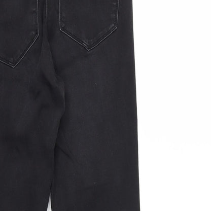 Womens UK Size 10 Papaya Regular Fit Skinny Black Jeans