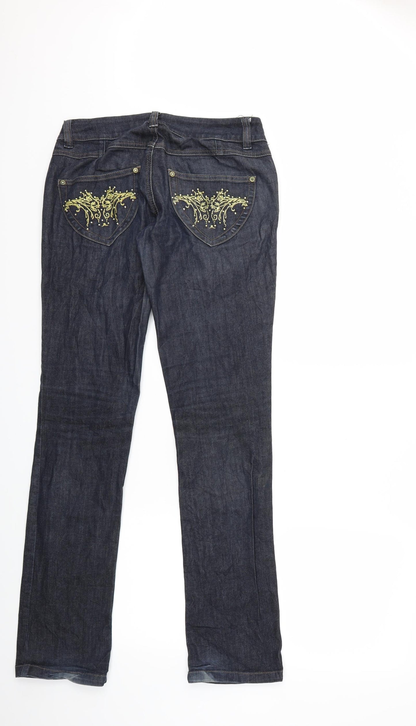 Womens UK Size 30 in VERO MODA Regular Fit Straight Blue Jeans
