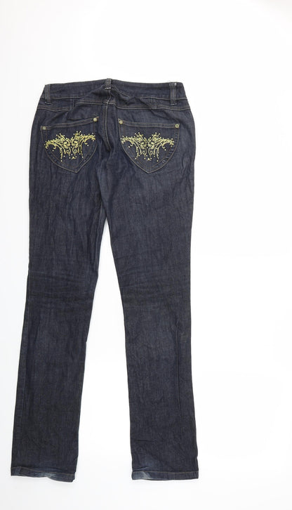 Womens UK Size 30 in VERO MODA Regular Fit Straight Blue Jeans