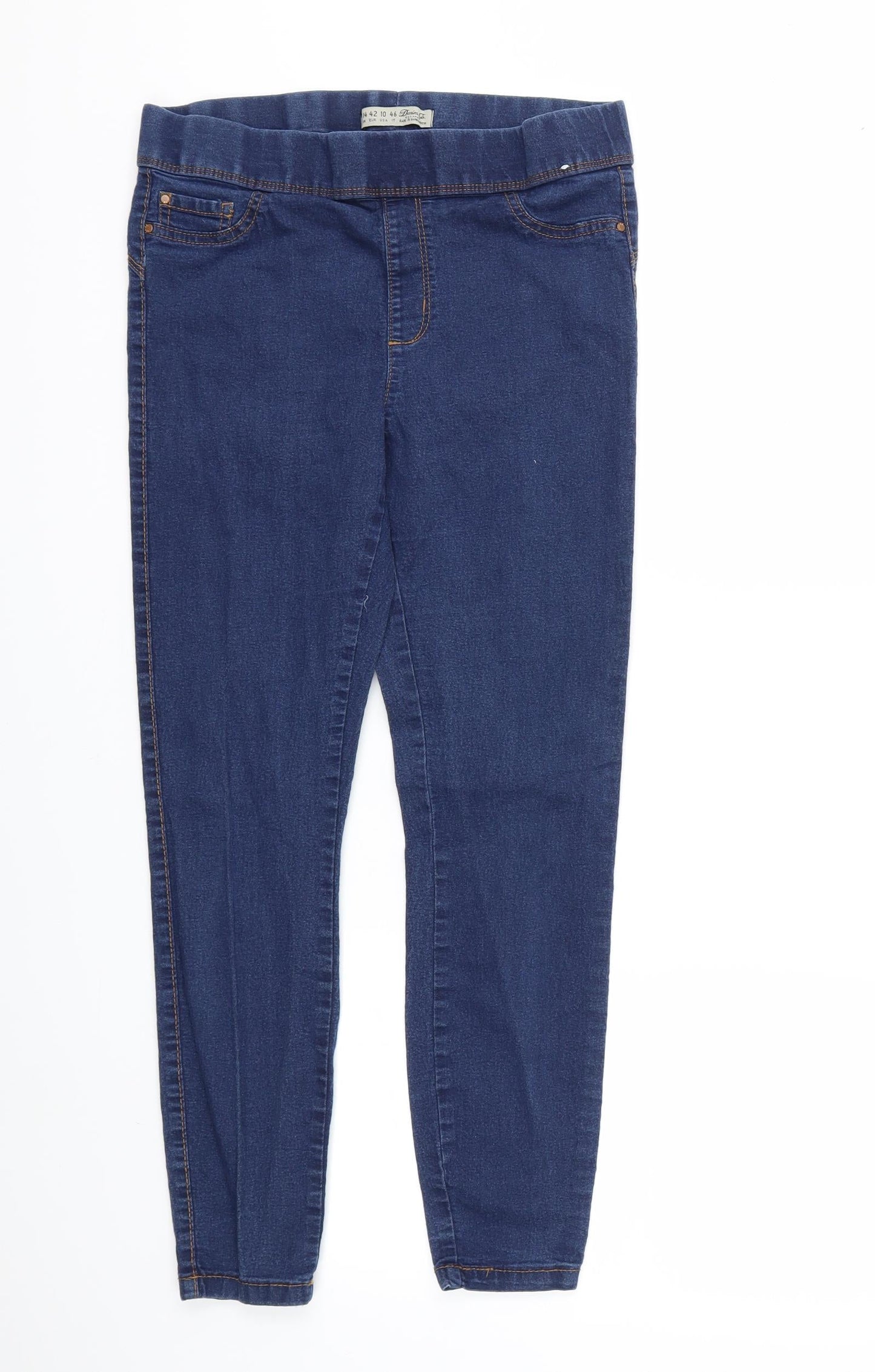 Denim & Co. Womens Blue  Denim Skinny Jeans Size 14 L25 in