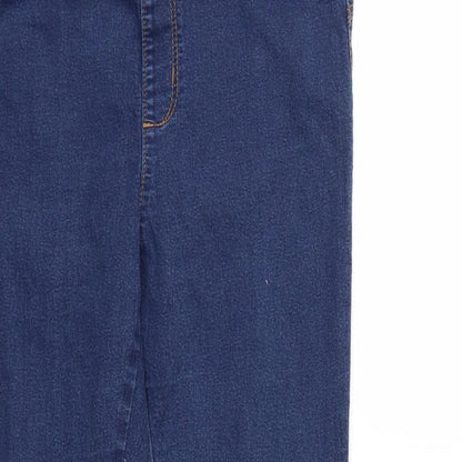 Denim & Co. Womens Blue  Denim Skinny Jeans Size 14 L25 in