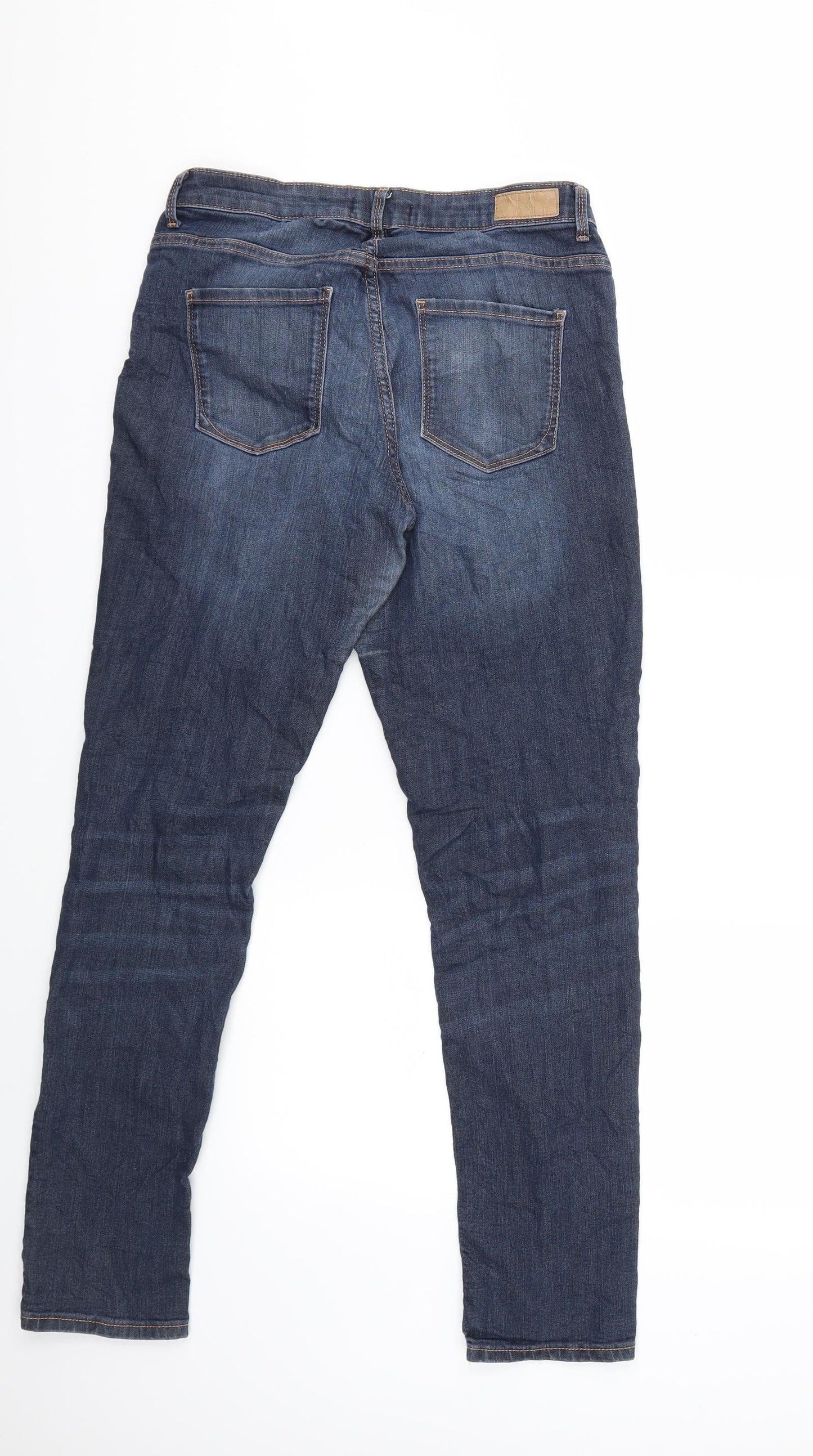 Mens UK Size 30 in Preworn Regular Fit Straight Blue Jeans