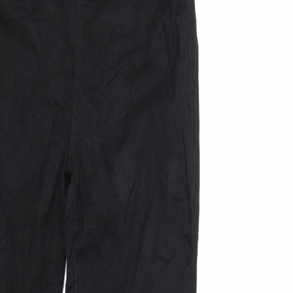 Pieces Womens Black Floral Denim Skinny Jeans Size M L31 in