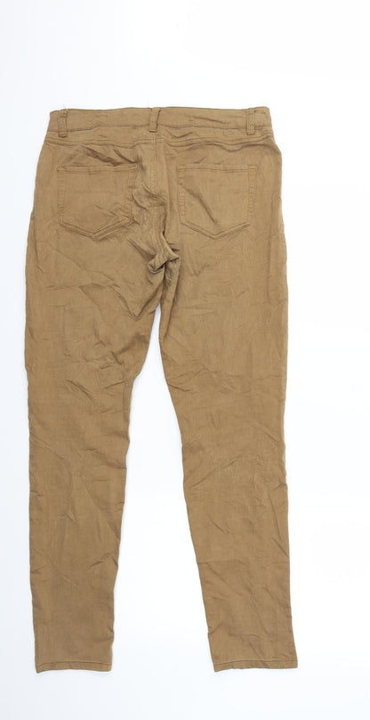 free quent Mens Brown  Denim Skinny Jeans Size L L29 in