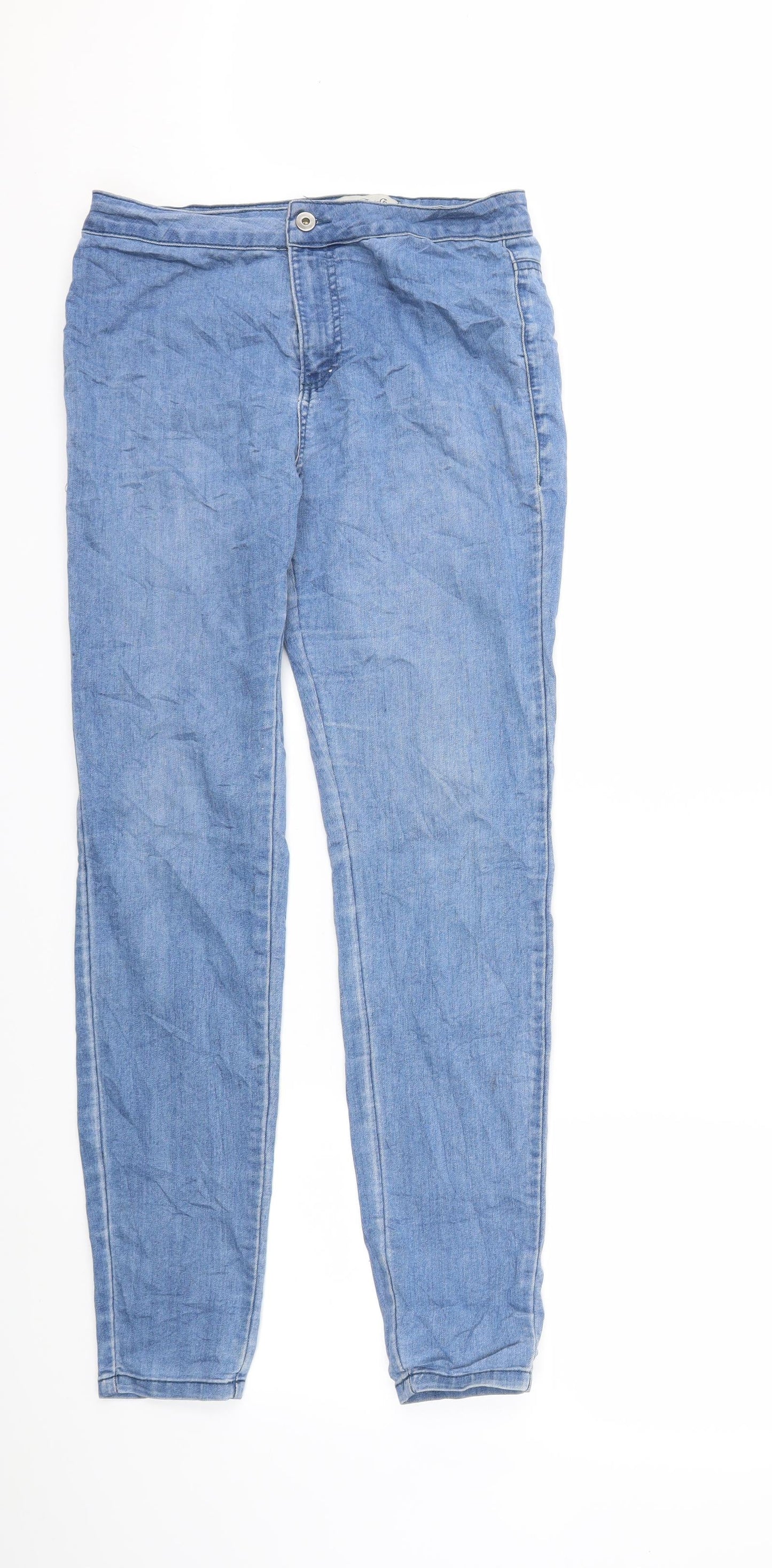 Denim & Co. Womens Blue  Denim Skinny Jeans Size 12 L29 in