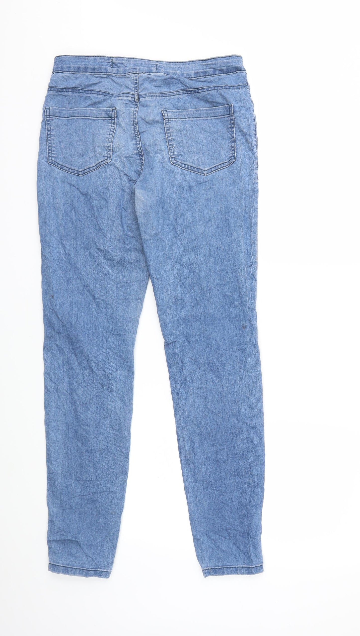 Denim & Co. Womens Blue  Denim Skinny Jeans Size 12 L29 in