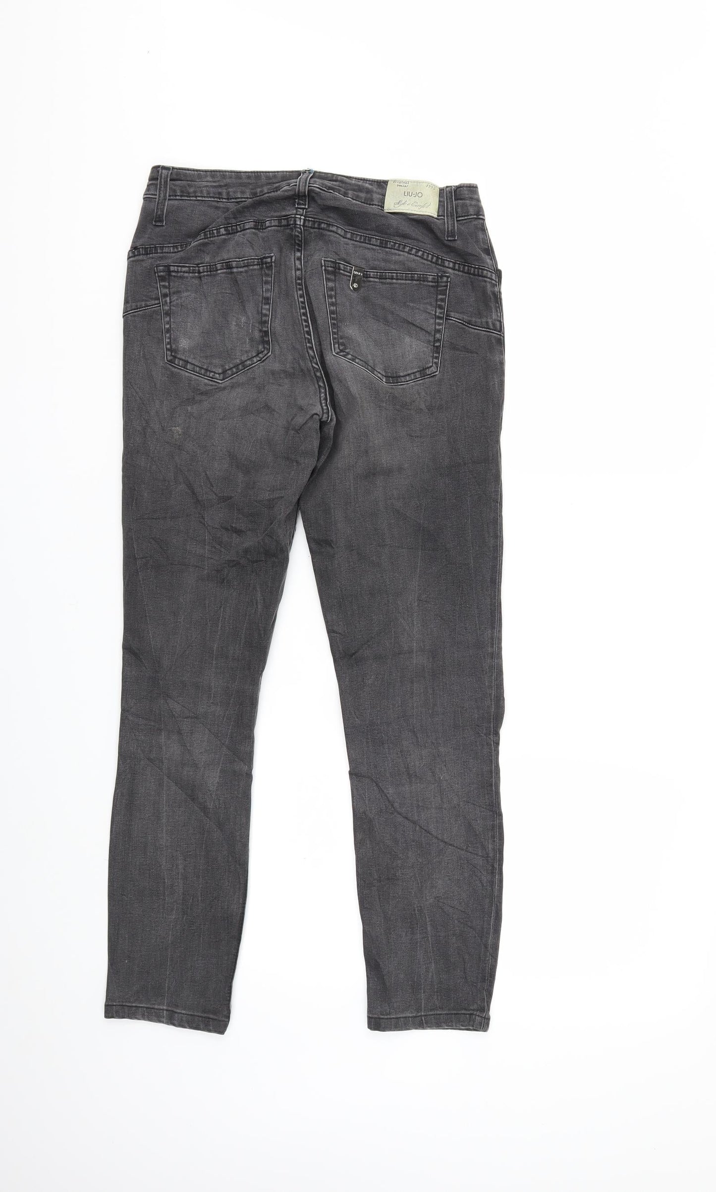 Womens UK Size 28 in Preworn Regular Fit Skinny Grey Jeans