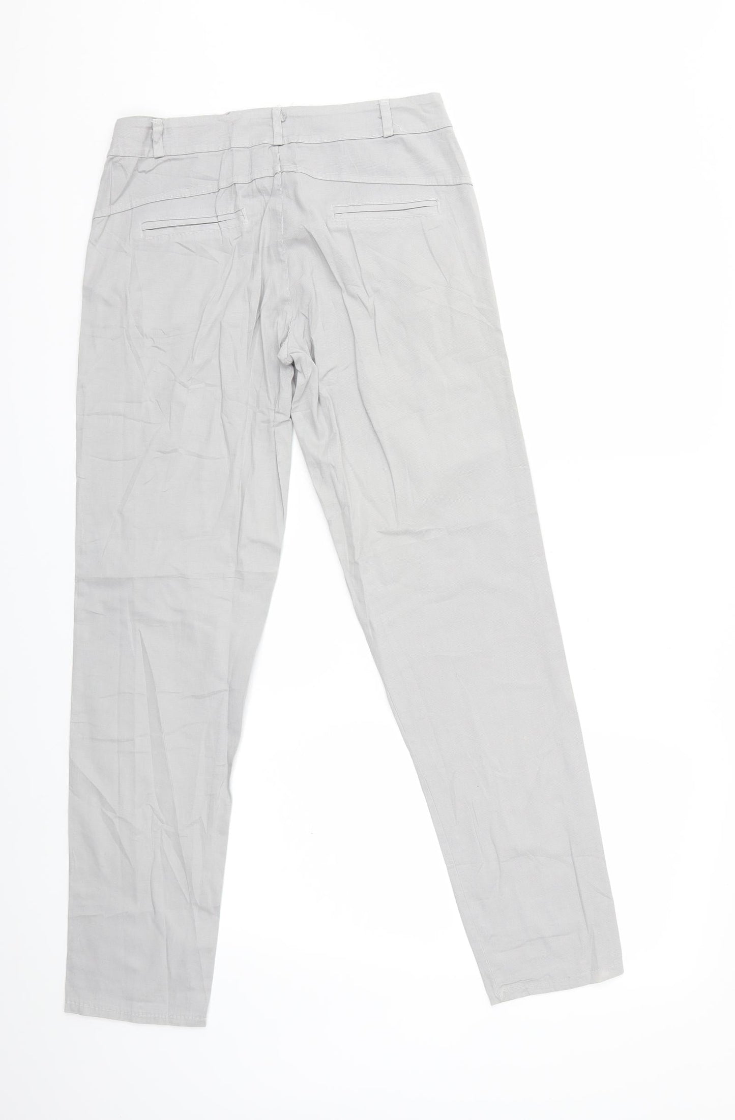 Womens UK Size 29 in Preworn Regular Fit  Grey Trousers