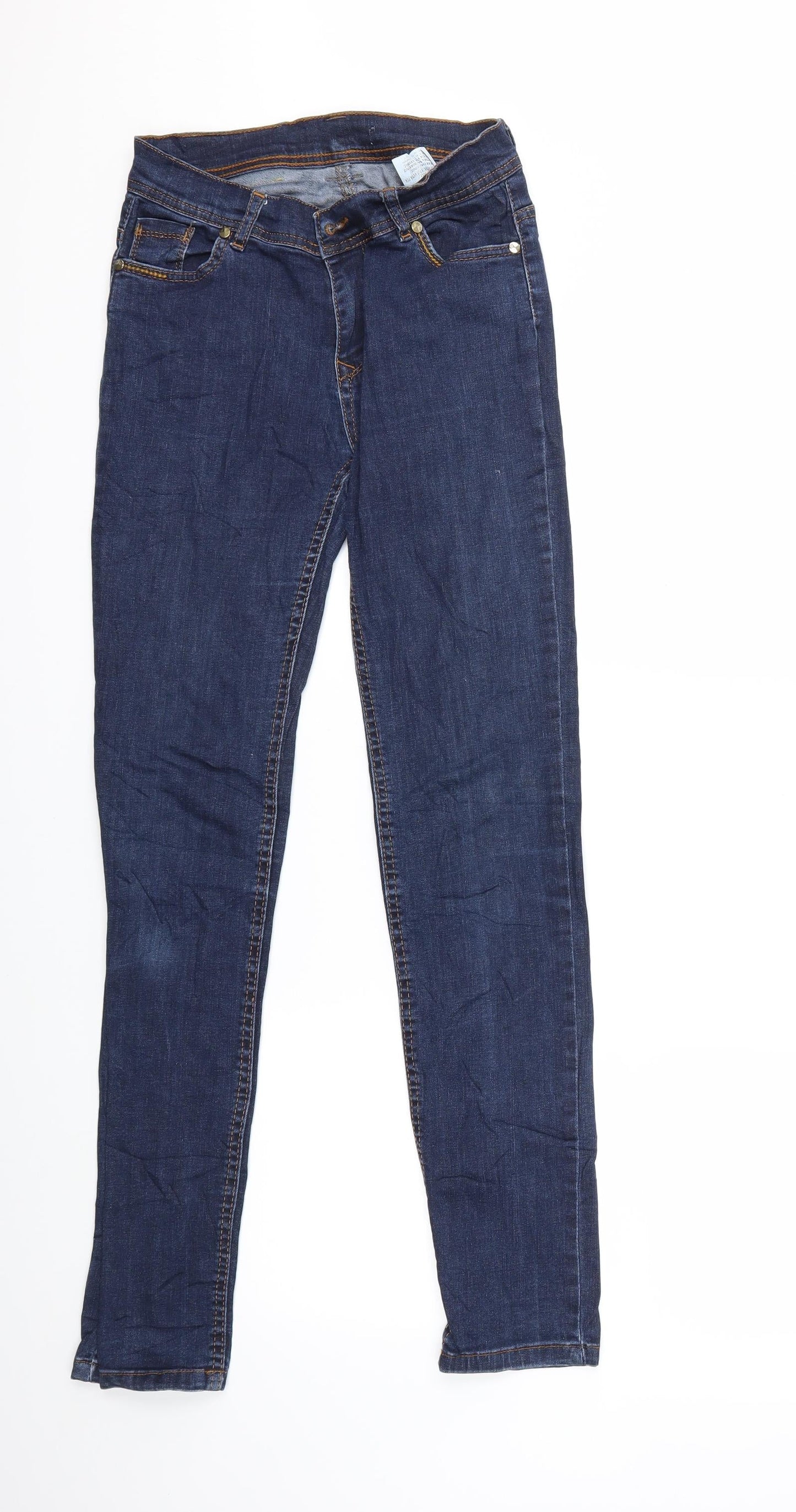 Womens UK Size 33 in Preworn Regular Fit Skinny Blue Jeans