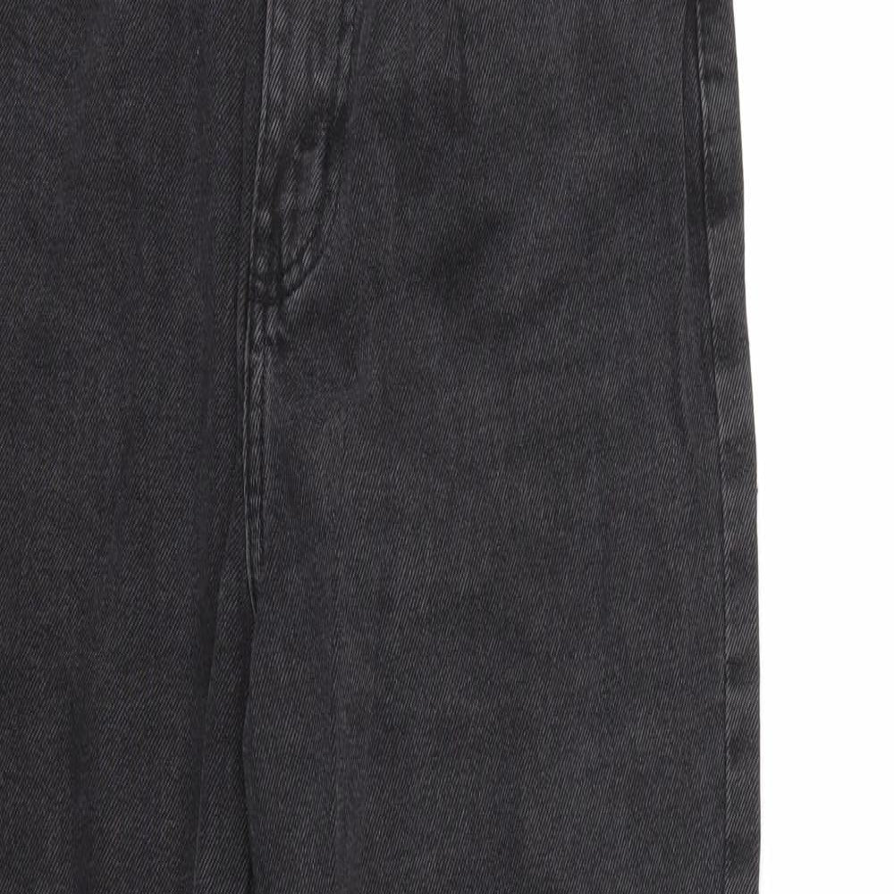 Denim & Co. Womens Black  Denim Mom Jeans Size 8 L30 in