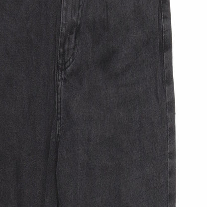 Denim & Co. Womens Black  Denim Mom Jeans Size 8 L30 in