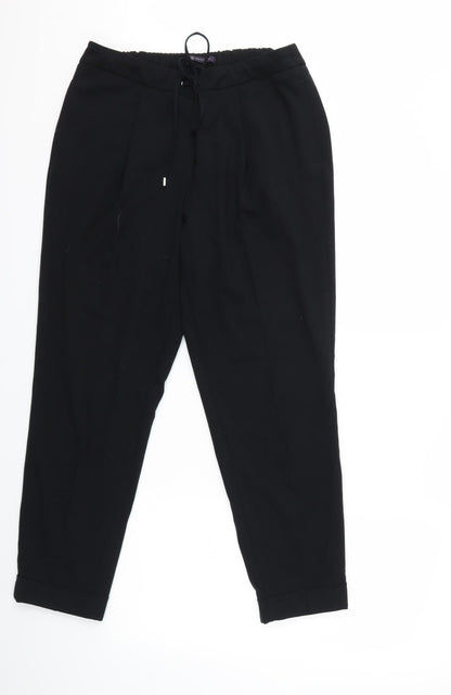 Womens UK Size 14 Marks and Spencer Regular Fit  Black Trousers