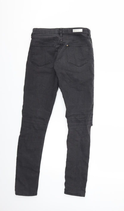 Preworn Girls Grey  Denim Skinny Jeans Size 11-12 Years