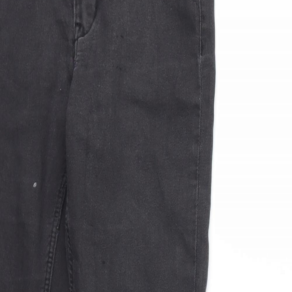 Preworn Girls Grey  Denim Skinny Jeans Size 11-12 Years