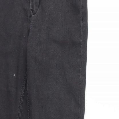 Preworn Girls Grey  Denim Skinny Jeans Size 11-12 Years