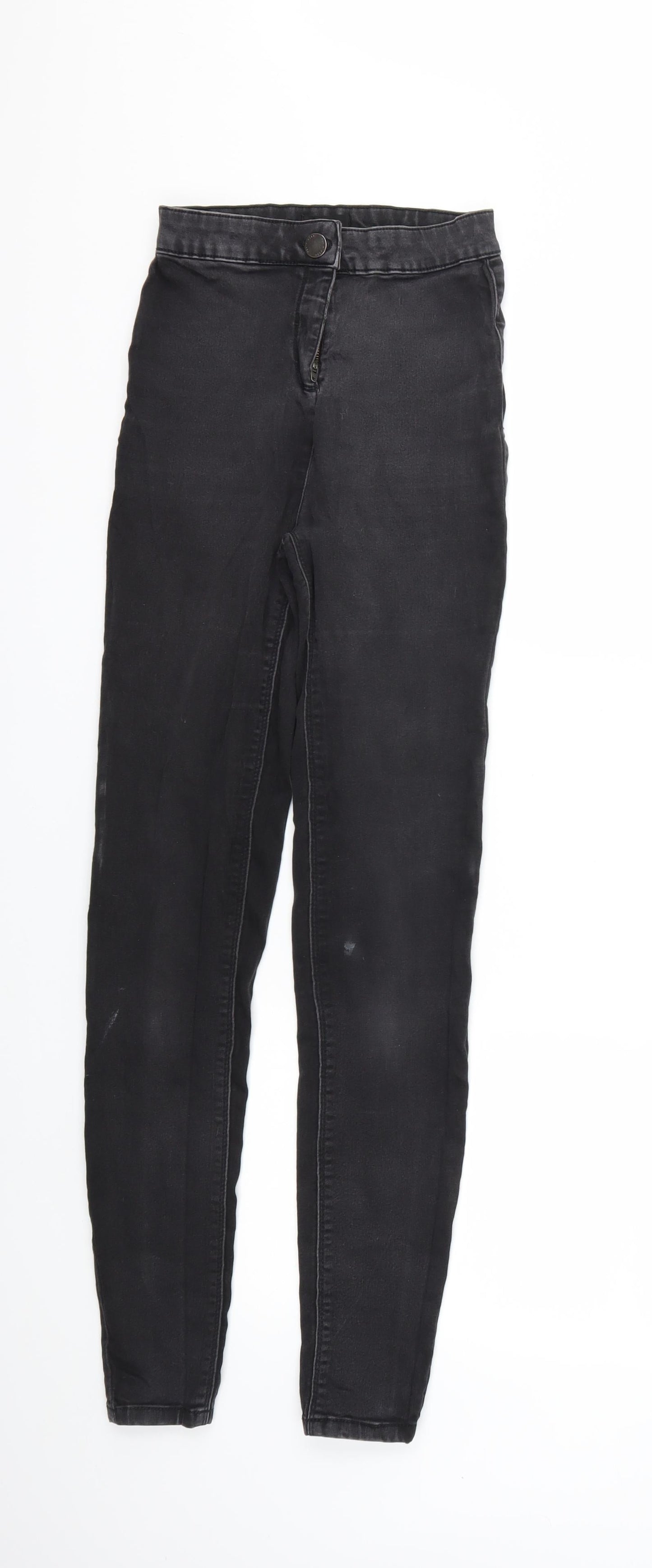 Matalan Womens Black  Denim Skinny Jeans Size 8 L28 in