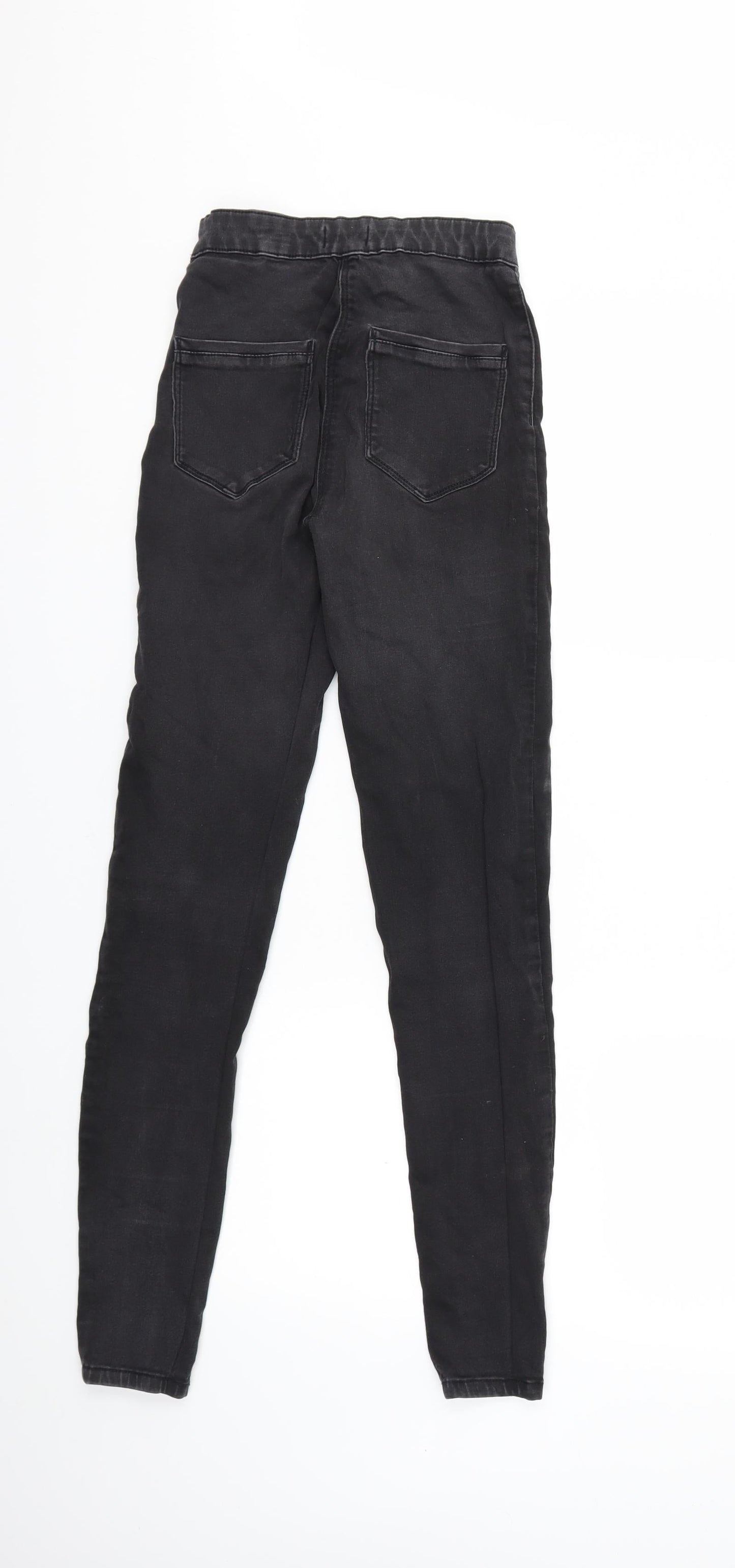 Matalan Womens Black  Denim Skinny Jeans Size 8 L28 in