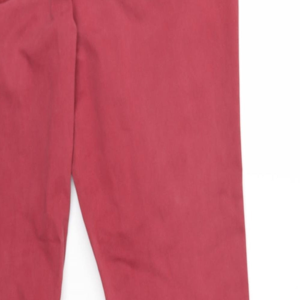 BHS Womens Red  Denim Skinny Jeans Size 16 L29 in