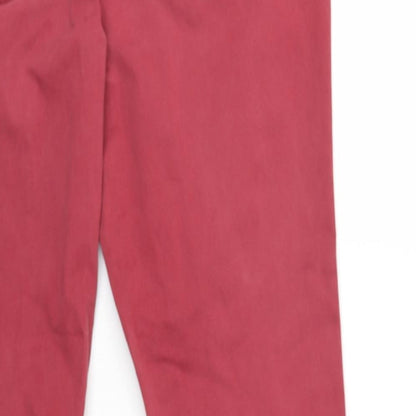 BHS Womens Red  Denim Skinny Jeans Size 16 L29 in