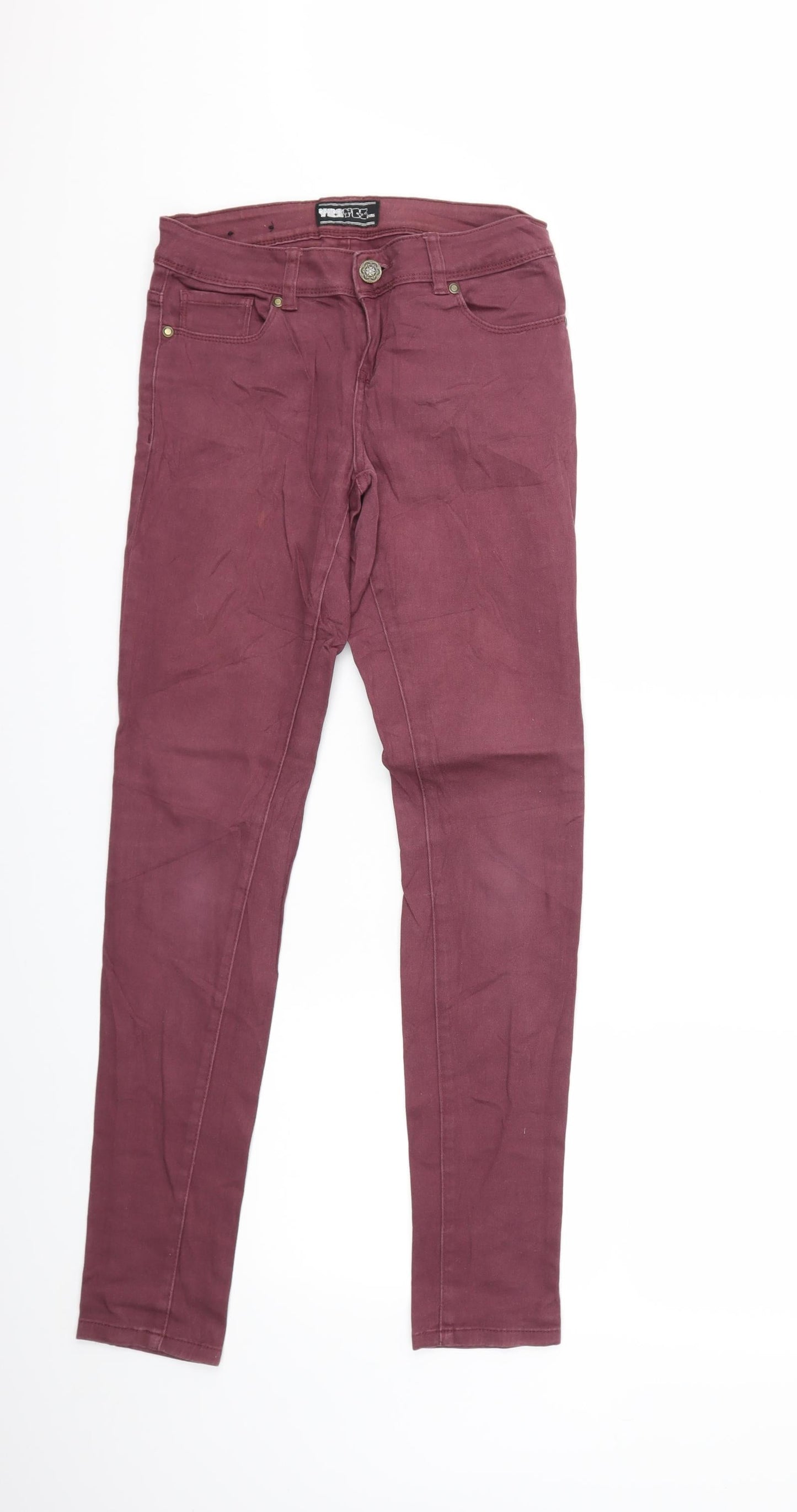 Womens UK Size 8 yes yes Regular Fit Skinny Purple Jeans