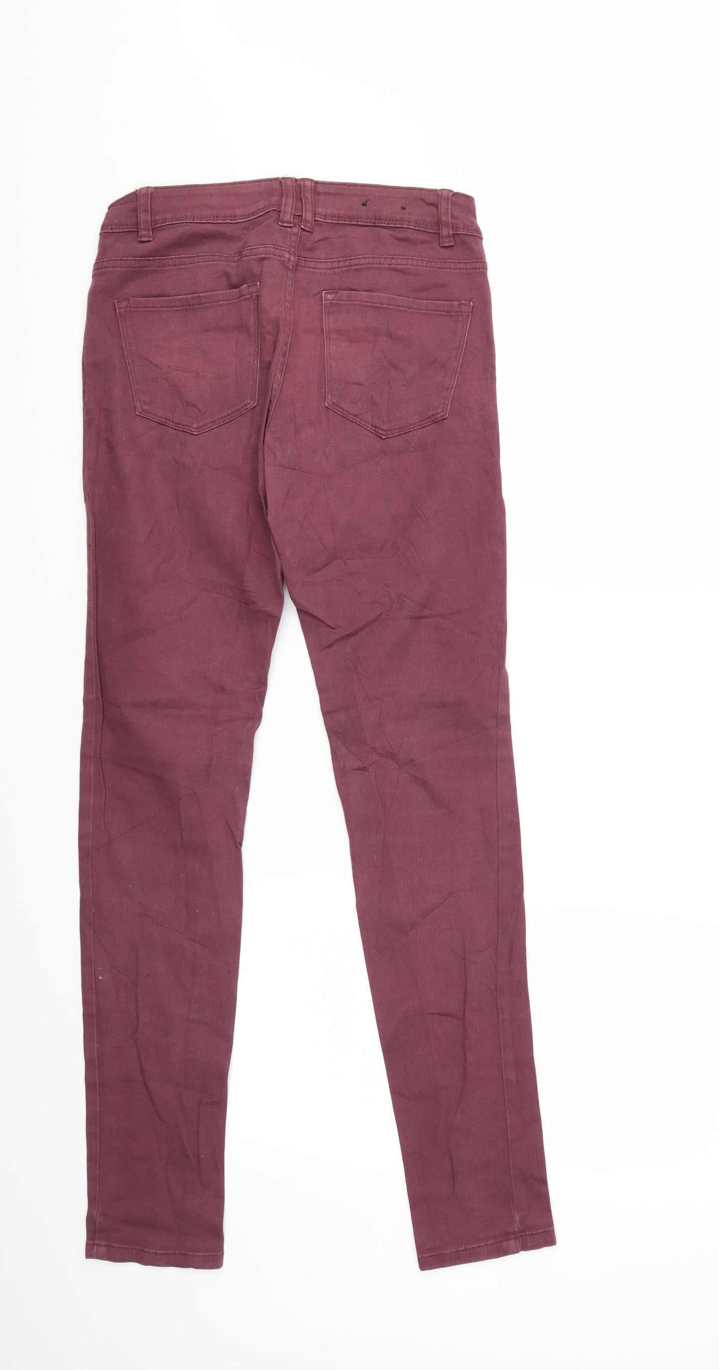 Womens UK Size 8 yes yes Regular Fit Skinny Purple Jeans